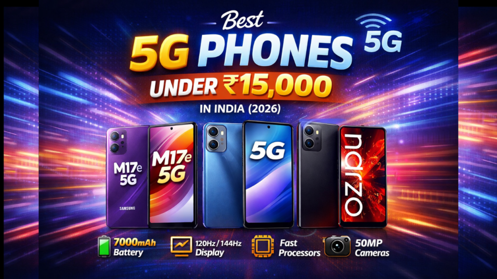 Best 5G Smartphones Under ₹15,000 in India