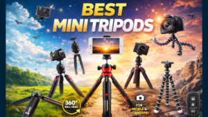 Best Mini Tripods for Mobile & Camera in India (2026) – Top 5 Budget Tripods for YouTube & Vlogging