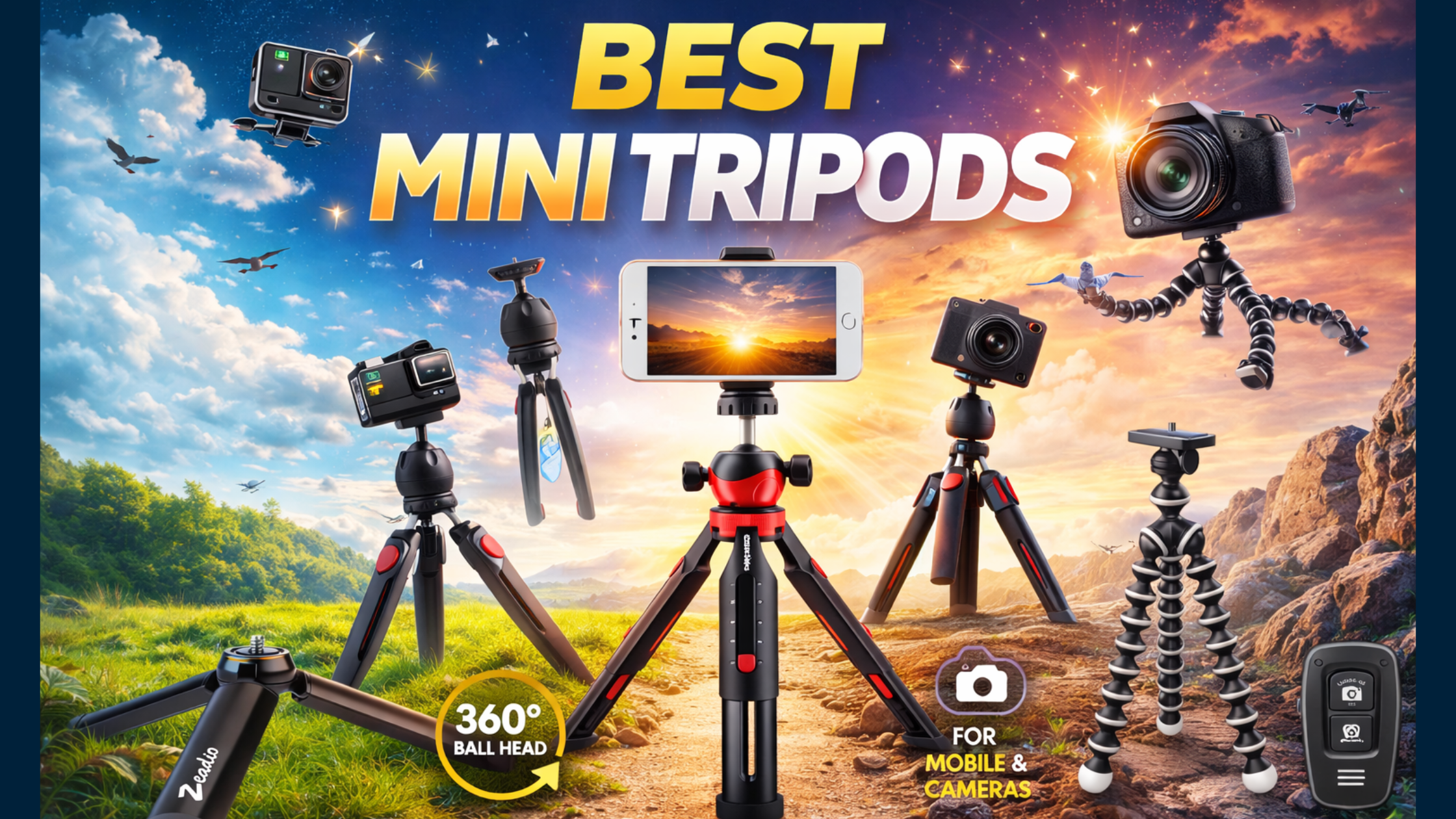 Best Mini Tripods for Mobile & Camera in India (2026) – Top 5 Budget Tripods for YouTube & Vlogging