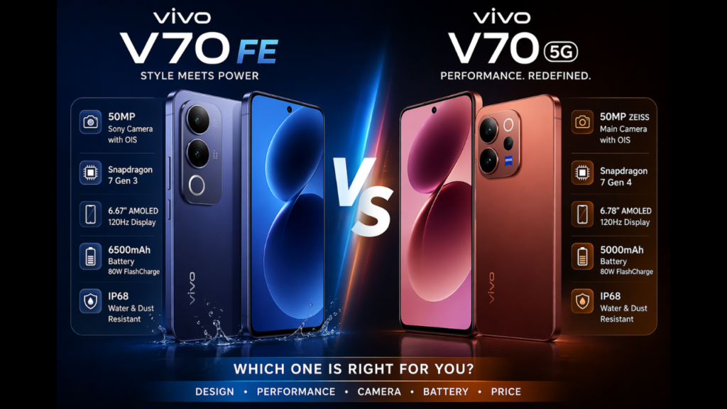 Vivo V70fe vs Vivo V70 Elite 5G
