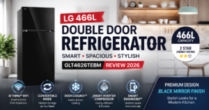 LG 466L Double Door Refrigerator GLT4626TEBM Review (2026): Smart Wi-Fi Convertible Refrigerator with Black Mirror Finish