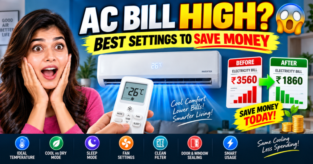 AC Best Settings to Reduce Electricity Bill: 7 Simple Tips